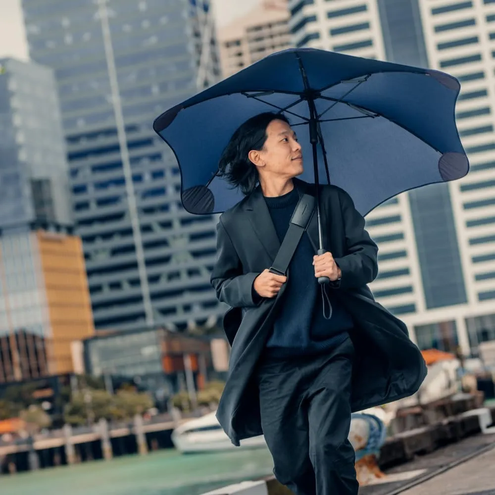 BLUNT Exec Umbrella – 54" Windproof for Wind and Rain, Durable Design for Travel, Golf & Sports, Heavy Duty, UV Protection - Midnight Navy