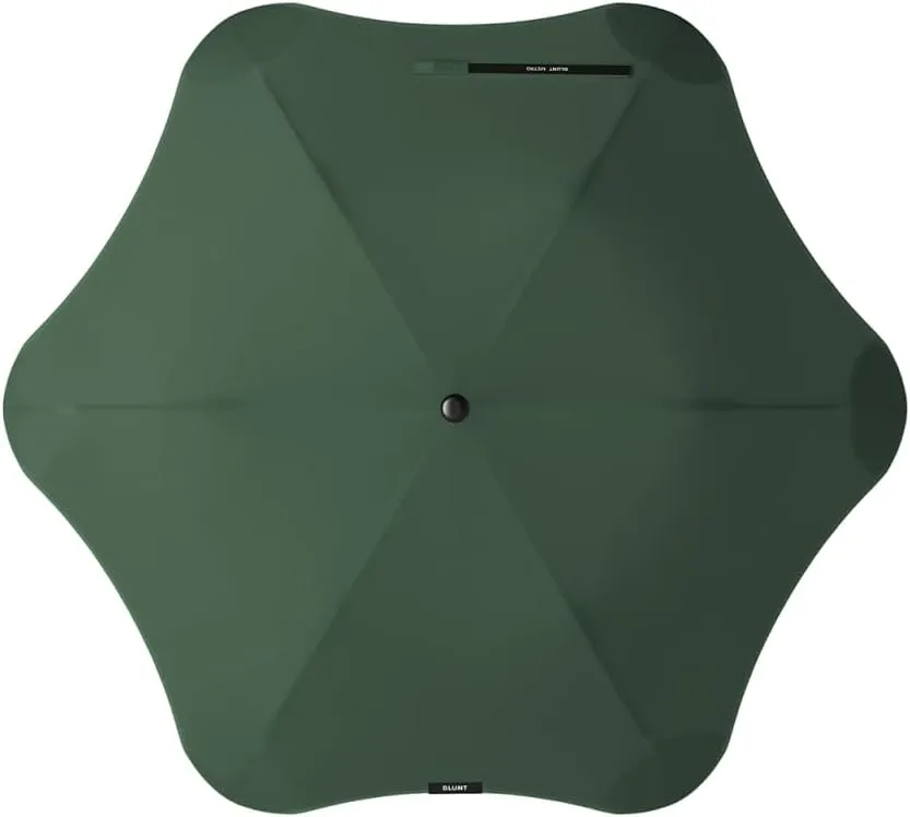 BLUNT Metro Travel Umbrella - 39" Windproof, Compact for Wind and Rain, Portable, Heavy Duty, UV Protection - Green