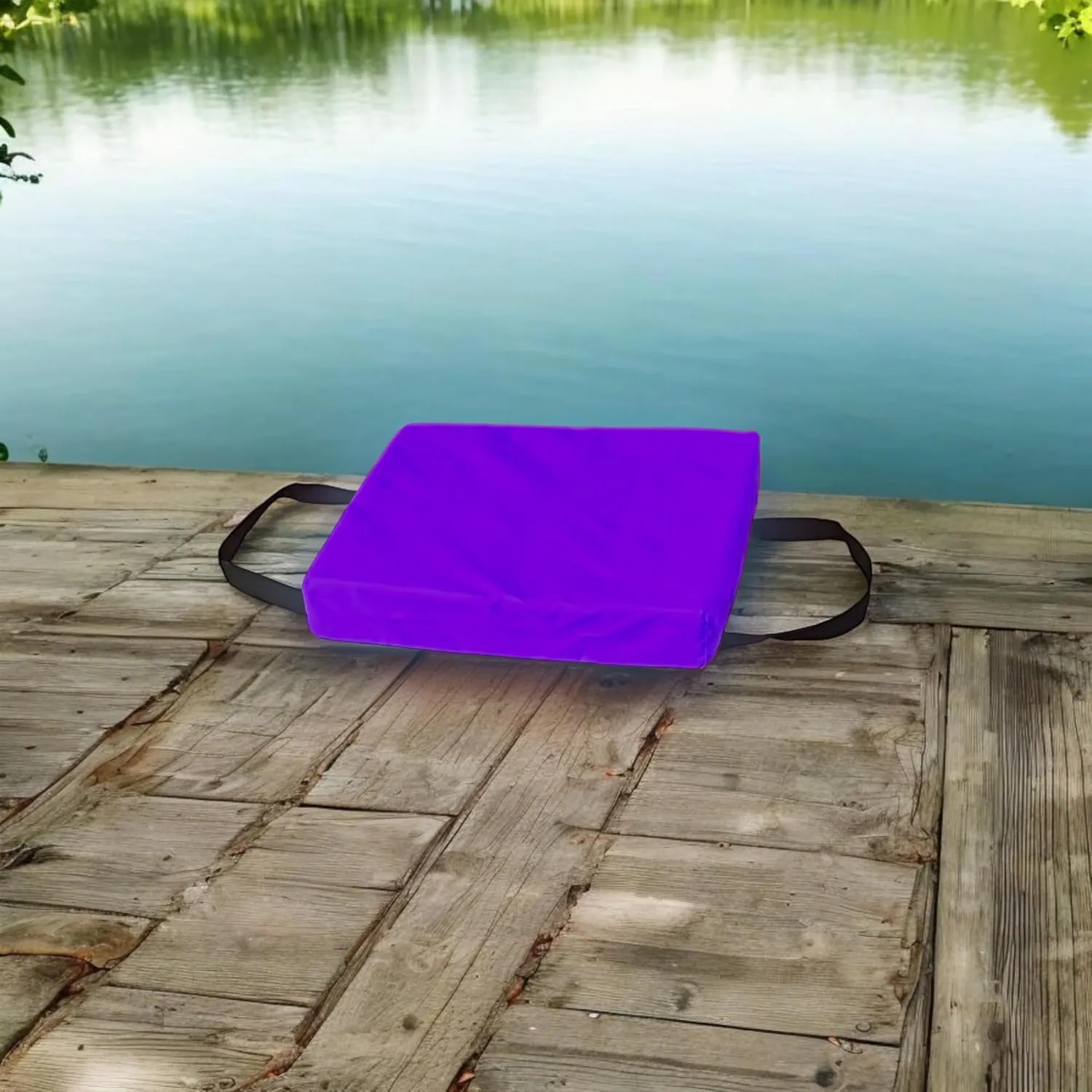 Bradley Type IV Boat Cushion USCG Approved Throwable Flotation Device; Coast Guard Approved Throw Preserver with Foam Cushion; throwable Boat seat Safety Device