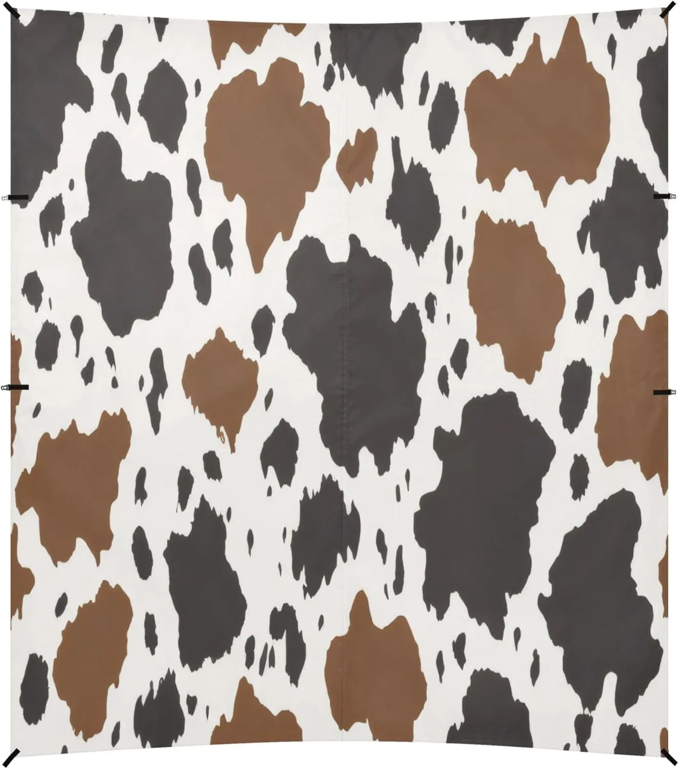 Burbuja Cow Print Beach Canopy Windproof Beach Tent Sun Shade with 4 Sandbags & Sand Shovel, Portable Sun Shelter for Family Camping Picnic