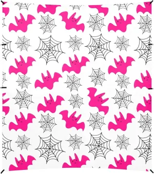 Burbuja Pink Bats Webs Beach Canopy Windproof Beach Tent Sun Shade with 4 Sandbags & Sand Shovel, Portable Sun Shelter for Family Camping Picnic