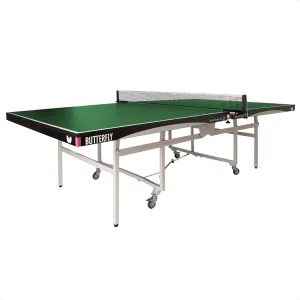 Butterfly Space Saver 22 Ping Pong Table—Indoor Rollaway Game Table—ITTF Approved Table Tennis Table for Tournaments, Clubs, Or Homes—Professional Ping Pong Net Included—Compact Storage