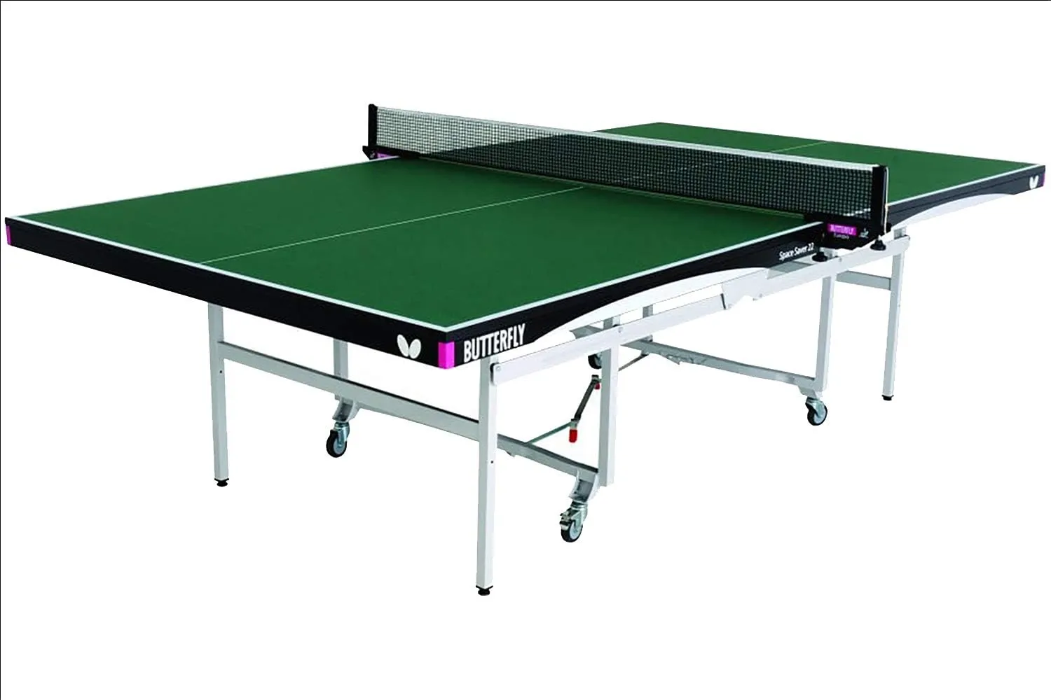 Butterfly Space Saver 22 Ping Pong Table—Indoor Rollaway Game Table—ITTF Approved Table Tennis Table for Tournaments, Clubs, Or Homes—Professional Ping Pong Net Included—Compact Storage