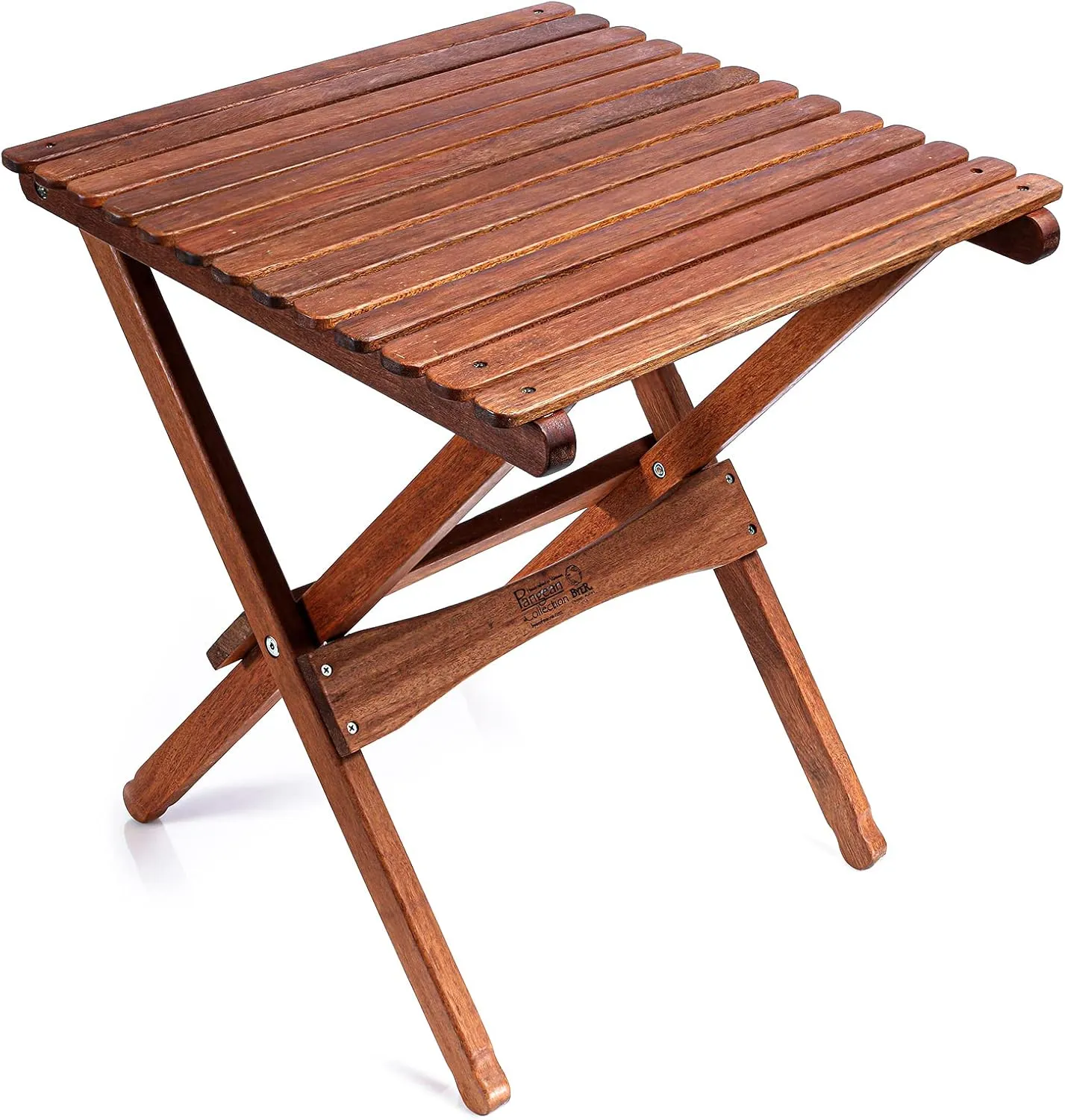 BYER OF MAINE, Pangean Folding Wooden Table, Easy to Fold and Carry Wooden Camp Table, Match Pangean Furniture, 20" L x 20" W x 22" H