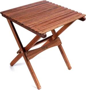 BYER OF MAINE, Pangean Folding Wooden Table, Easy to Fold and Carry Wooden Camp Table, Match Pangean Furniture, 20" L x 20" W x 22" H