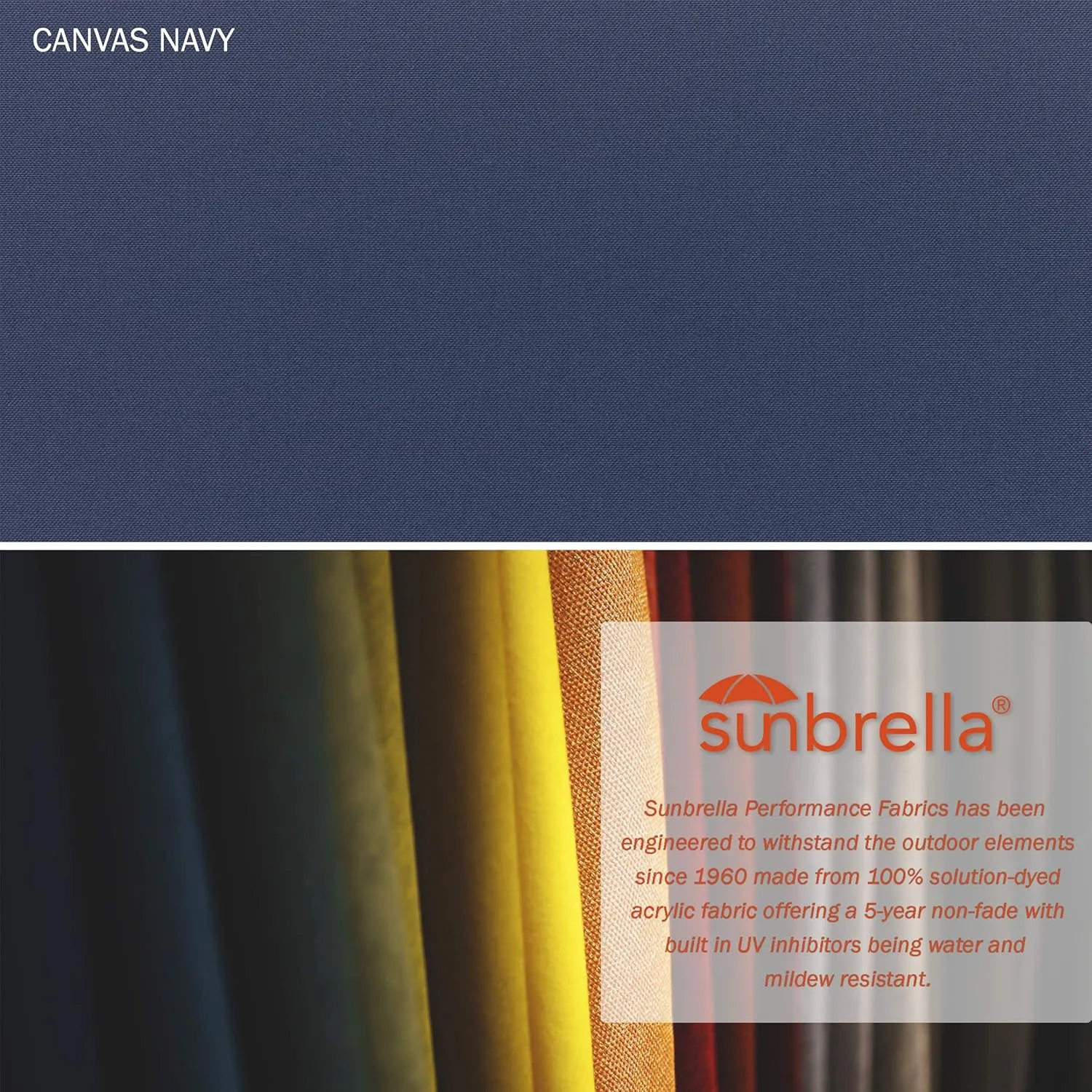 California Umbrella 7.5' Round Aluminum Market Umbrella, Crank Lift, Push Button Tilt, Bronze Pole, Navy