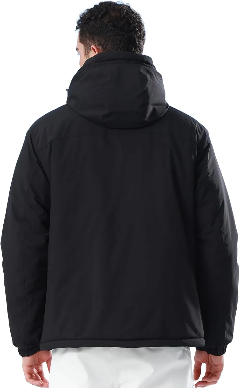 CAMEL CROWN Men's Winter Ski Jacket Mountain Snow Coats Waterproof Detachable Hood Windproof Fleece Rain Jackets