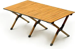 Camp Table Portable, Outdoor Folding Table Aluminum Camping Table, Dining Table for Camping, Tailgating, Grilling, & More (Color : B)