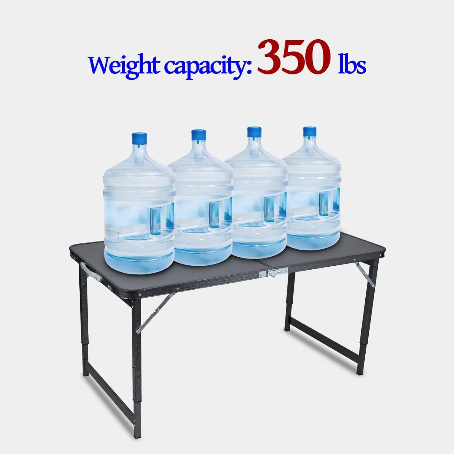 Camp Tables Portable Foldable, Aluminum Dining Table, Adjustable Height, Foldable Table and Chairs for Camping, Picnic, BBQ (Color : D)