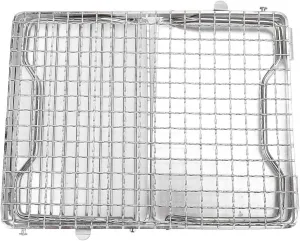 Campfire Grill Portable Anti Shaking Stainless Steel Tri Fold with Storage Bag Camping Grate for Outdoor