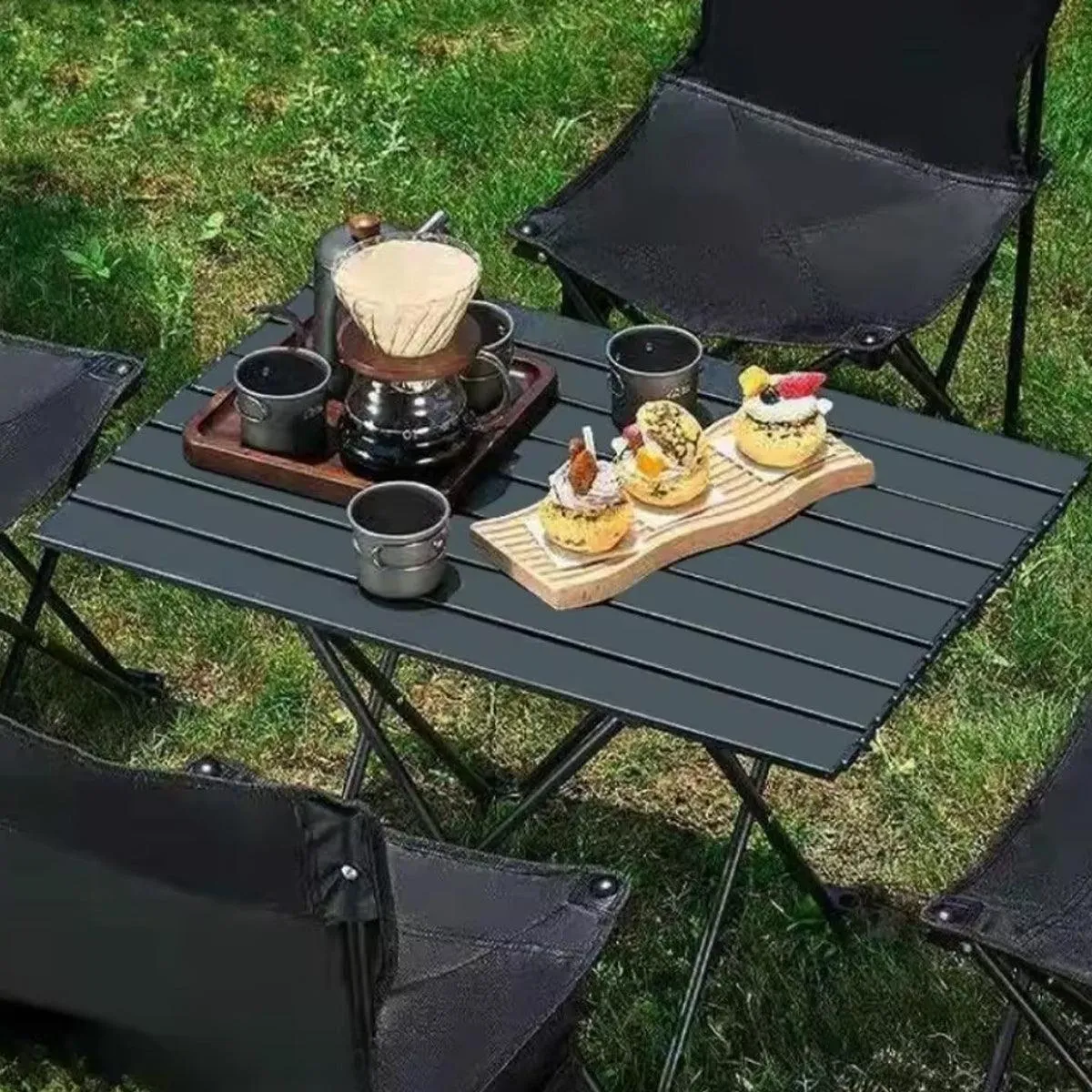 Camping Folding Table Picnic Outdoor Foldable Tables Aluminium Portable BBQ Desk