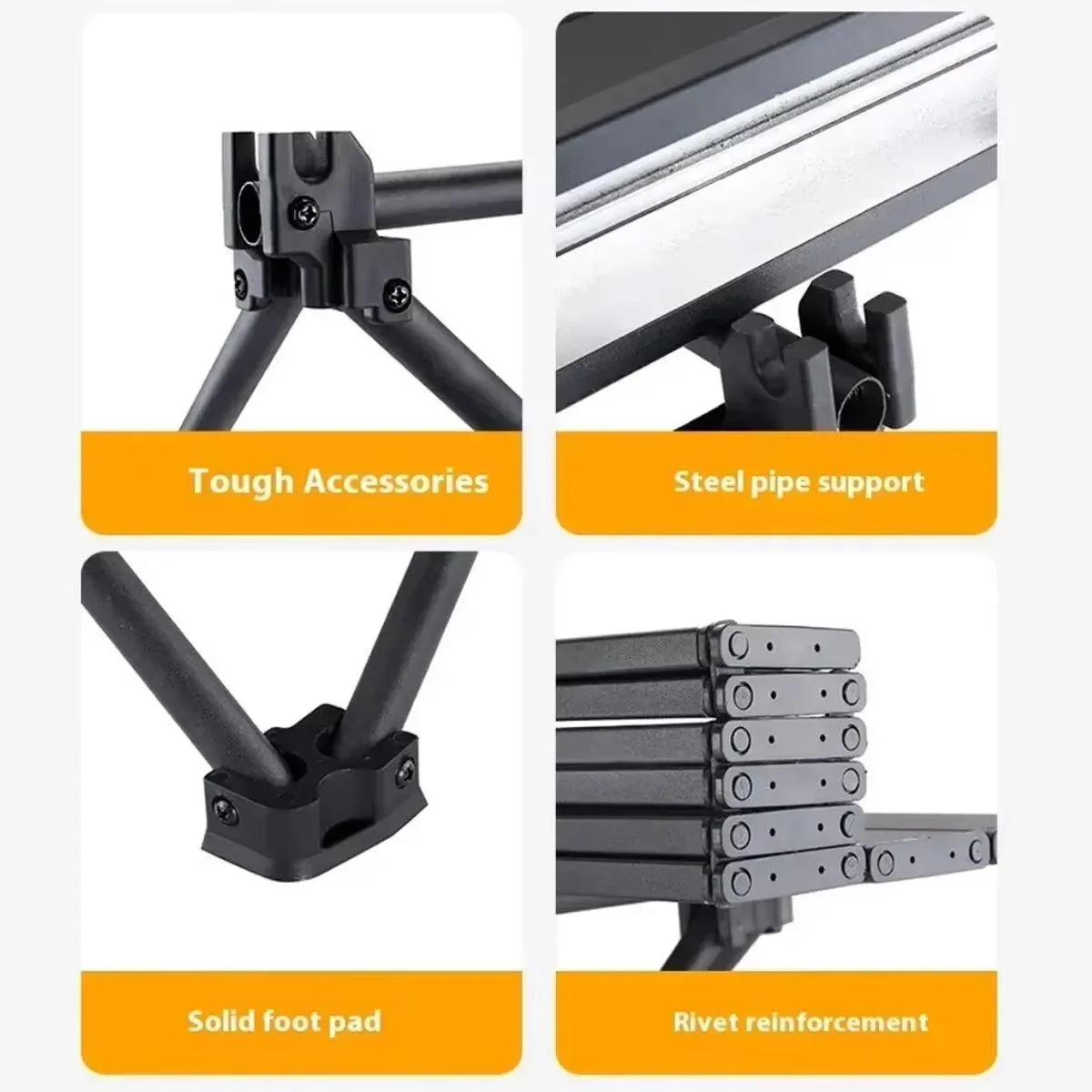 Camping Folding Table Picnic Outdoor Foldable Tables Aluminium Portable BBQ Desk