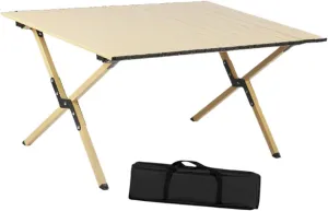 Camping Folding Table Portable with Storage Bag Outdoor Desk Foldable Picnic Table for Balcony, Fishing Barbecue Hiking