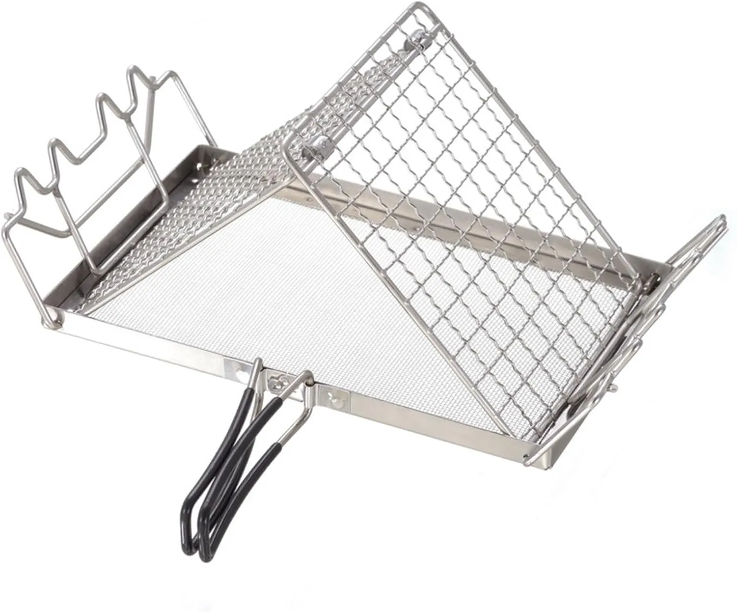 Camping Stainless Steels Toaster Holder Heats Bread Grilling Rack Barbecue Foldable Bread Warmer Grills Rack