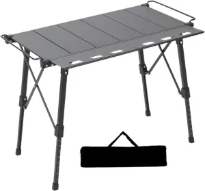 Camping Table - Outdoor Picnic Table | Lightweight Portable Outdoor Camp, Aluminum Alloy Camping Folding, Stable Multifunctional Detachable Furniture for BBQ Trip Backyard Picnic Car