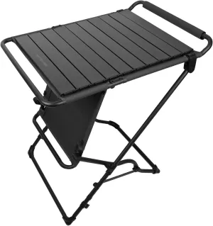 Camping Table with Additional Roll Up Tabletop, Multifuctional Camping Table Easily Transfer to Chair