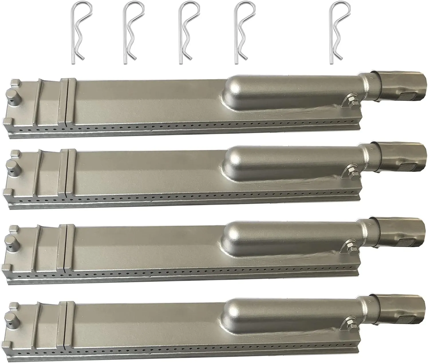 Cast Stainless Steel BBQ Grill Burner Replacement Parts for Bull Lion Grill Burner Replacement for Aussie Blaze Beafeater CHARBROIL NEXGRILL Thermos Turbo (CIT, 26102 23301 16516 44305)