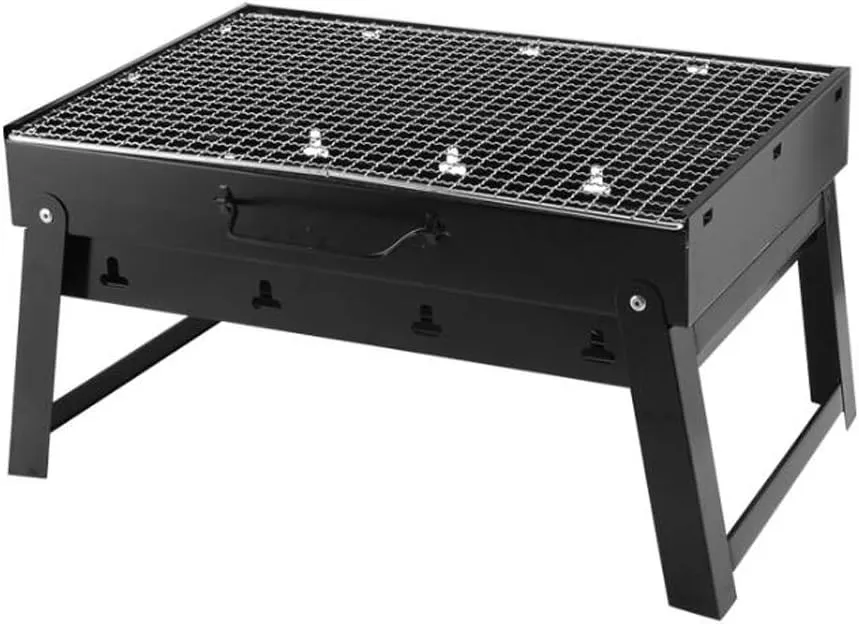 Charcoal Barbecue Grill Portable, Lovers Travel, Parks, Beaches and Other Kebab Camping Cooking Perfect Folding