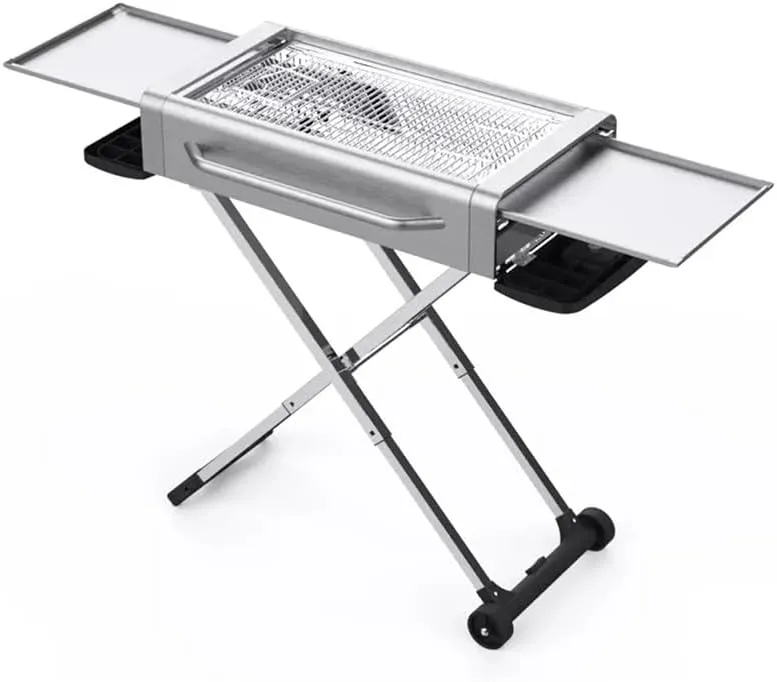 Charcoal Barbecue Grill Portable Outdoor Stainless Steel BBQ Grills BBQ Tools Picnic Camping Folding Barbecue Stove
