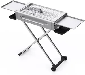 Charcoal Barbecue Grill Portable Outdoor Stainless Steel BBQ Grills BBQ Tools Picnic Camping Folding Barbecue Stove