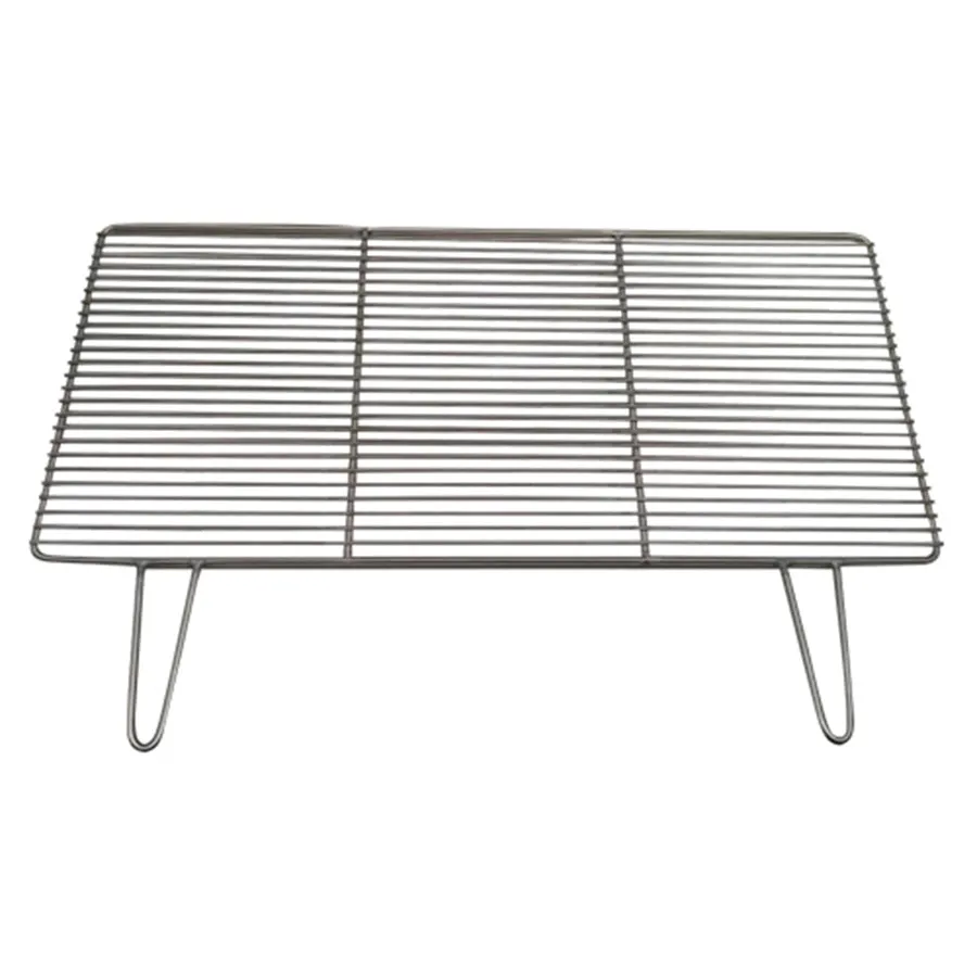 Charcoal BBQ Grill with Handles- Stainless Steel