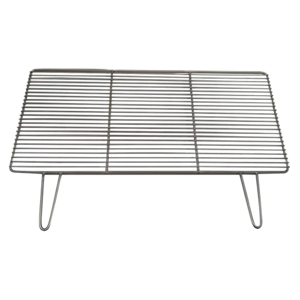Charcoal BBQ Grill with Handles- Stainless Steel