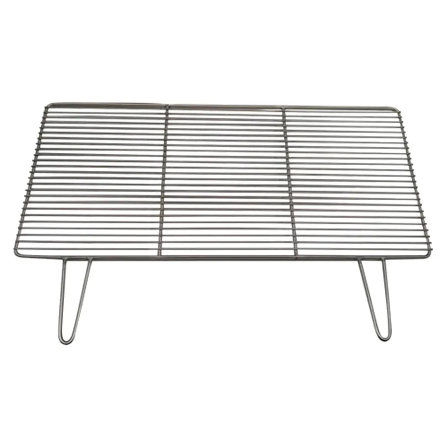 Charcoal BBQ Grill with Handles- Stainless Steel