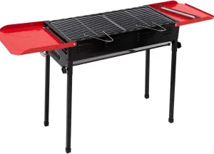 Charcoal Grill, Stainless Steel Charcoal Grill, Folding Portable BBQ Grill with Baking Moulds, Grilling Mesh and Storage Tray, for Outdoor Picnic, Backyard, Campin, Camping Grill