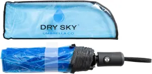 Clear, Windproof Travel Umbrella for Rain - One-Click Auto Open and Close, Durable & Compact Umbrella, Strong Fiberglass Frame, Waterproof Canopy - Backpack, Purse, Portable Umbrella for Travel
