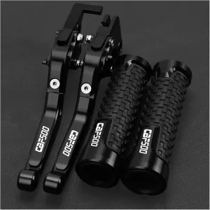 Clutch for CBF500 CB500F CBF 500 2006-2008 Clutch Lever Brake Lever Set Adjustable Folding Handle Levers Motorcycle Accessories Parts Brake Handle(Black Black)