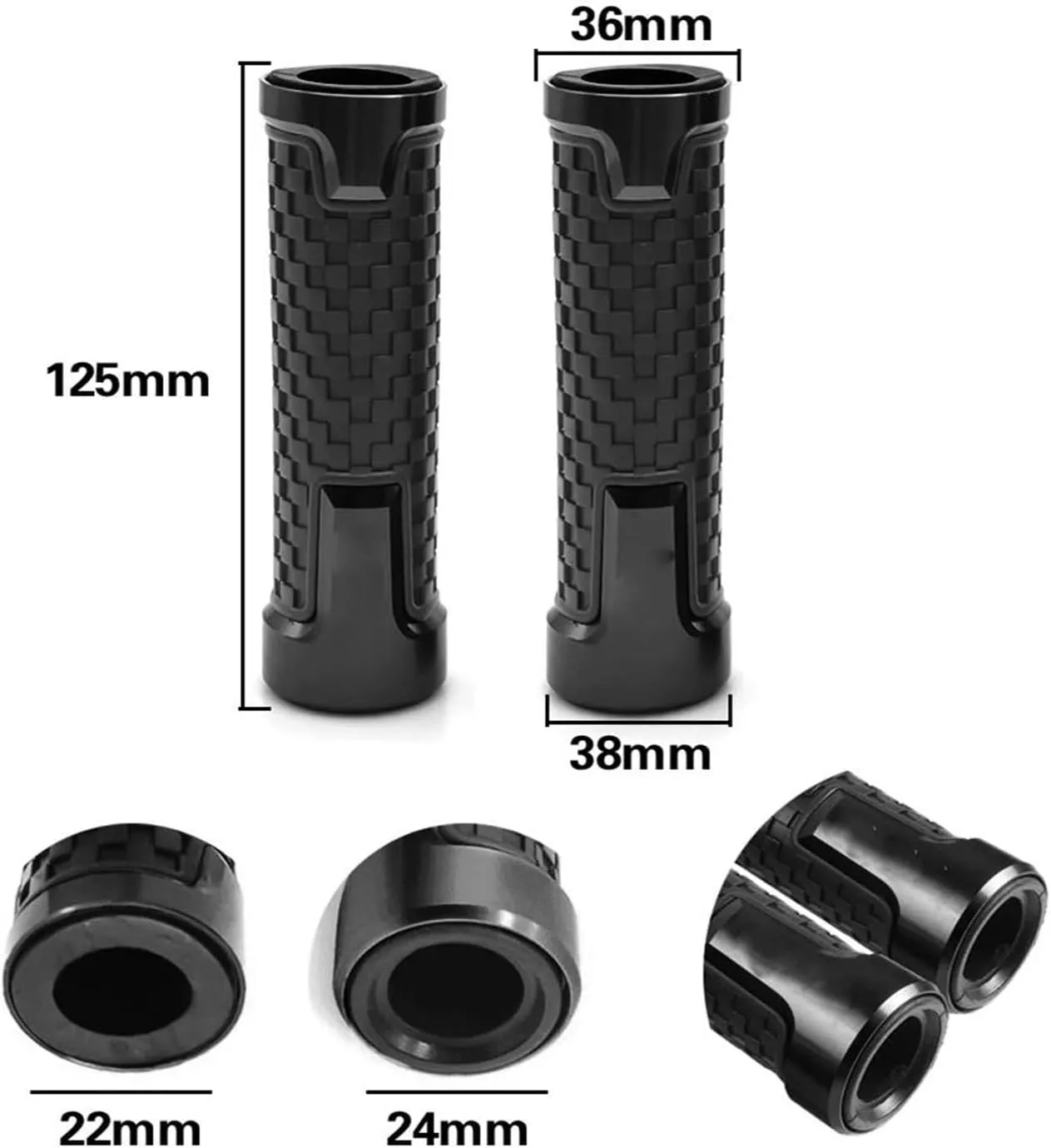 Clutch Motorcycle Brake Handle Adjustable Brake Clutch Levers Hand Grips for CBF600/SA CBF 600 2006 2007 2008 2009 2010 2011 2012 2013 Brake Handle(BlackOrange Black)