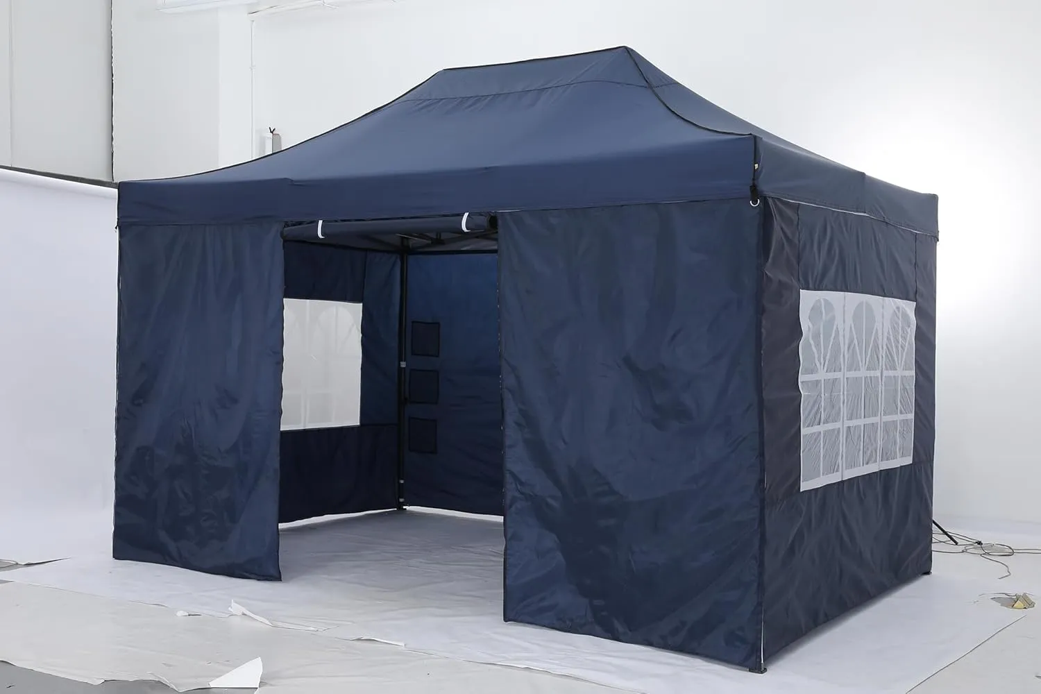 COBIZI 10x15 Pop up Canopy with 4 Sidewalls, Waterproof Heavy Duty Commercial Canopy for Parties, Outdoor Tent, Garden Gazebo, Carry Bag (10x15ft, Gray)