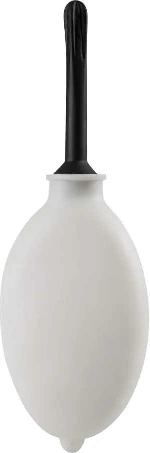 Compact Silicone Douche Bag, Reusable Travel Douche Kit, 11 Fl Oz Capacity, White