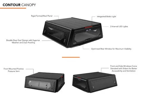 Contour Canopy for GEN3 Toyota Tacoma (2016 - 2023) - by Alu-Cab