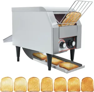 Conveyor Toaster, Heavy Duty Stainless Steel Commercial Toaster Oven, Breakfast Food Making Toasting Machine, Electric Restaurant Toaster for Toast Bun, Bagel,300pieces/H