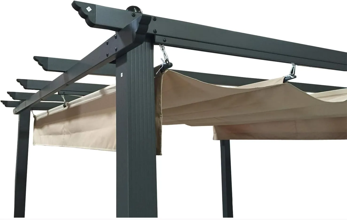 Coolaroo Constantine Pergola Replacement Canopy Top Cover - RipLock 500 Beige