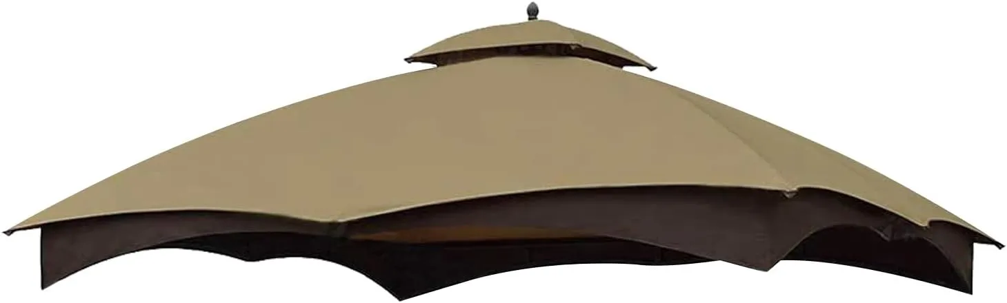 COOSHADE Gazebo Replacement Canopy Top for Lowe's Allen Roth #GF-12S004B-1(Light Beige)