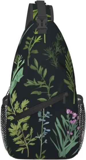 Cross Chest Bag Diagonally - Quality, Durable, and Spacious Shoulder Bag for Men and Women flowering herbs and herbaceous plants Printing