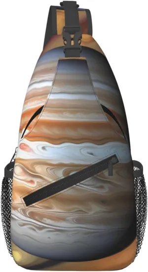 Cross Chest Bag Diagonally - Quality, Durable, and Spacious Shoulder Bag for Men and Women Jupiter Landscape Prints