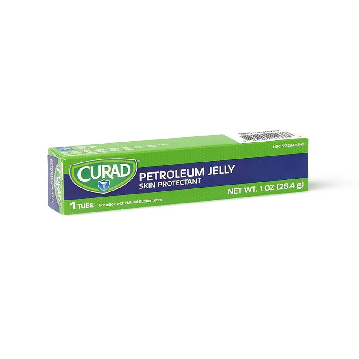 CURAD Petroleum Jelly Skin Protectant, Ointment for Dry Cracked Skin, 1 oz Tube (12 Pack)