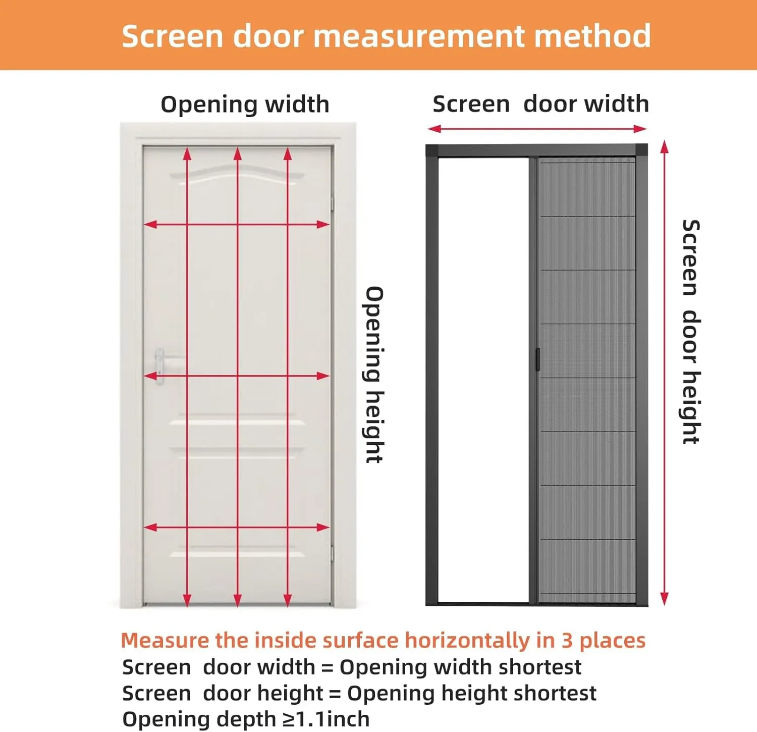 Customize Retractable Screen Door, Sliding Folding Screen with Aluminum Frame and Durable Mesh, Keeps Bugs Out, for Front Security Patio Door(Grey