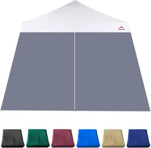 Dark Grey SunWall for 10x10 Slant Leg Pop Up Canopy,1 Pack Sidewall Only