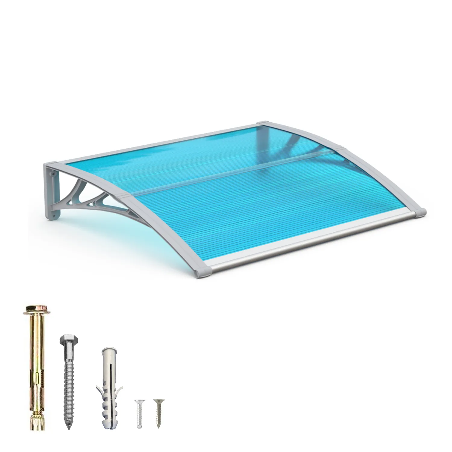 Dawninghome Polycarbonate Window Door Awning Canopy 40x48 inches 100x120cm