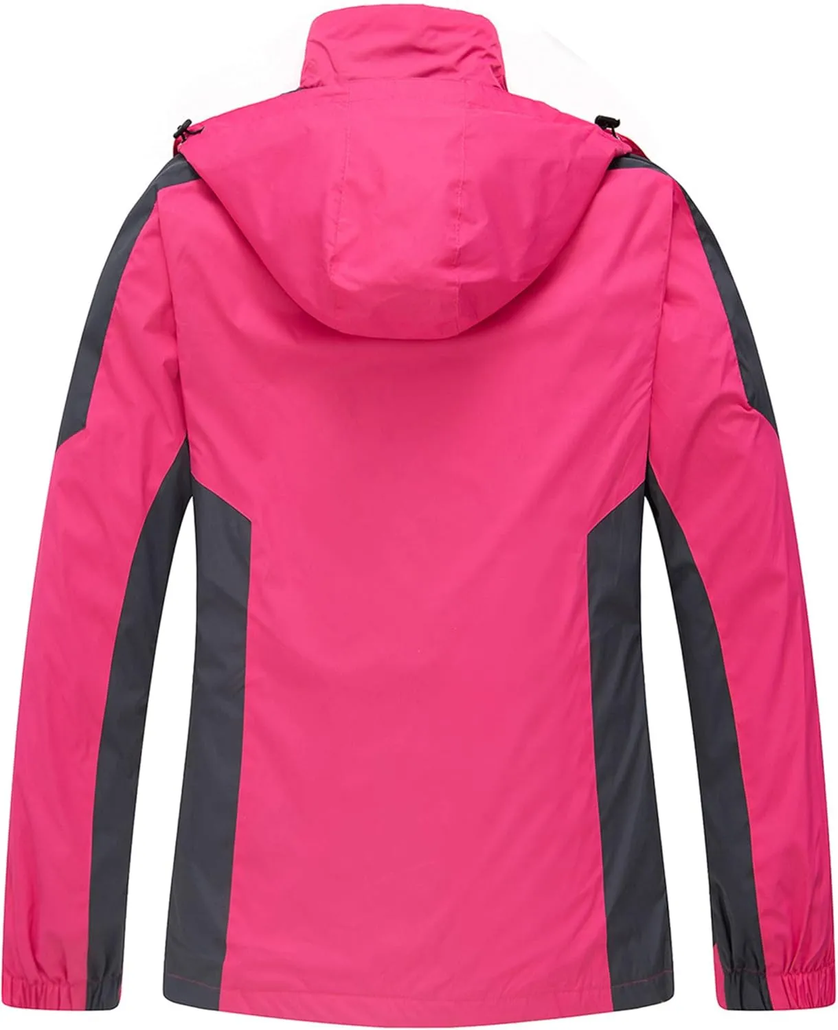 Diamond Candy Waterproof Rain Jacket Women Lightweight Outdoor Raincoat Hooded for Hiking skiing