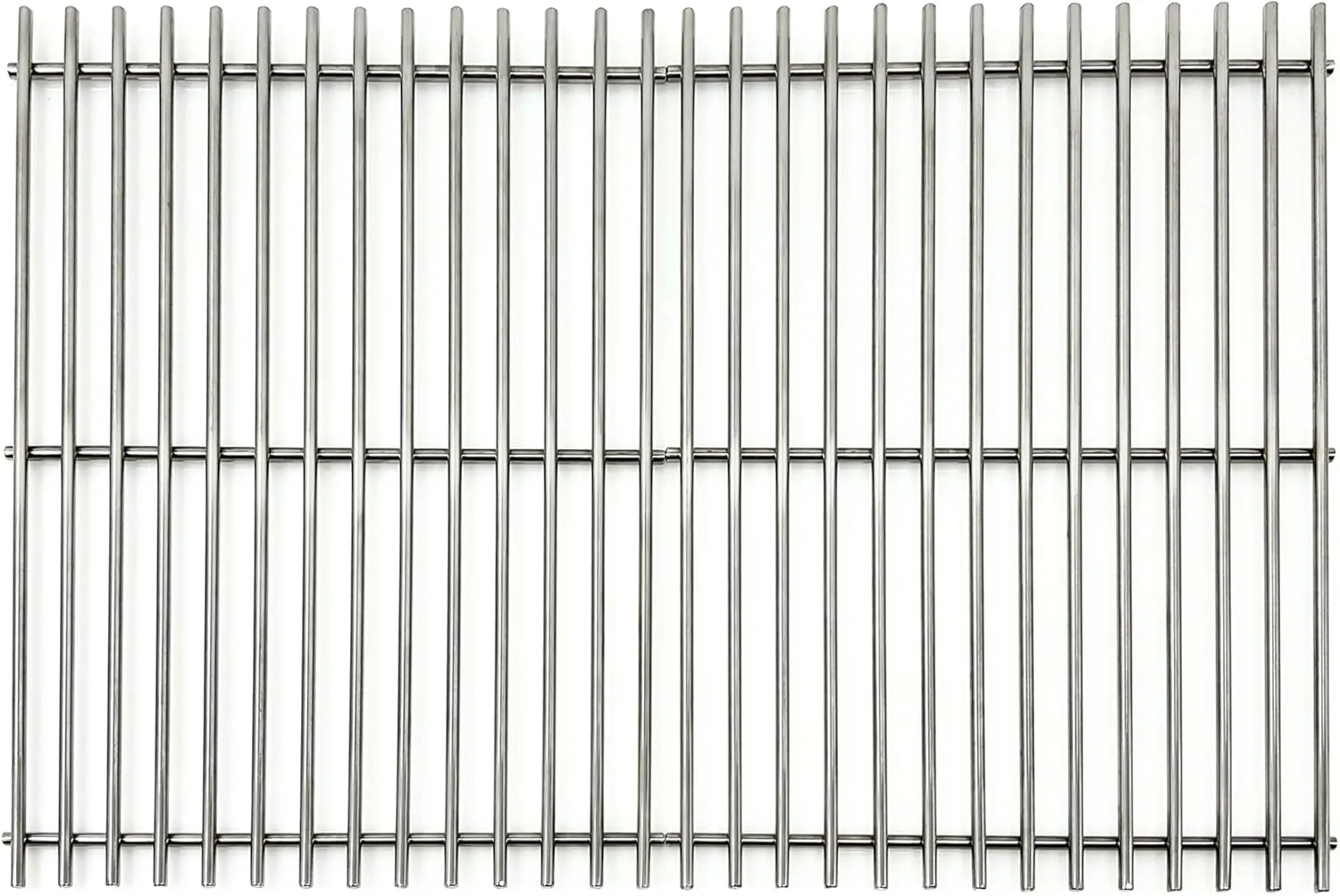 Direct store DS102 Solid Stainless Steel Cooking grids/grates 17" x 12 1/2" Replacement for Charbroil 461320507, 461320508, 463250509, Great Outdoors, Thermos, Vermont Castings Gas Grills, set of 2
