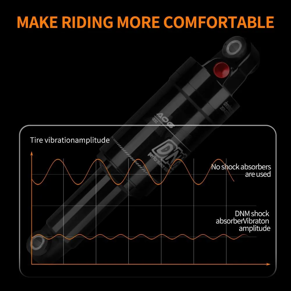 DNM AO-6 Mountain Bike Air Rear Shock AL 6061 Shock Body Adjustable Air Pressure 125mm (4.92") x 20mm / 150mm (5.90") x 31mm (150mm x 31mm (5.90mm" x1.22"))