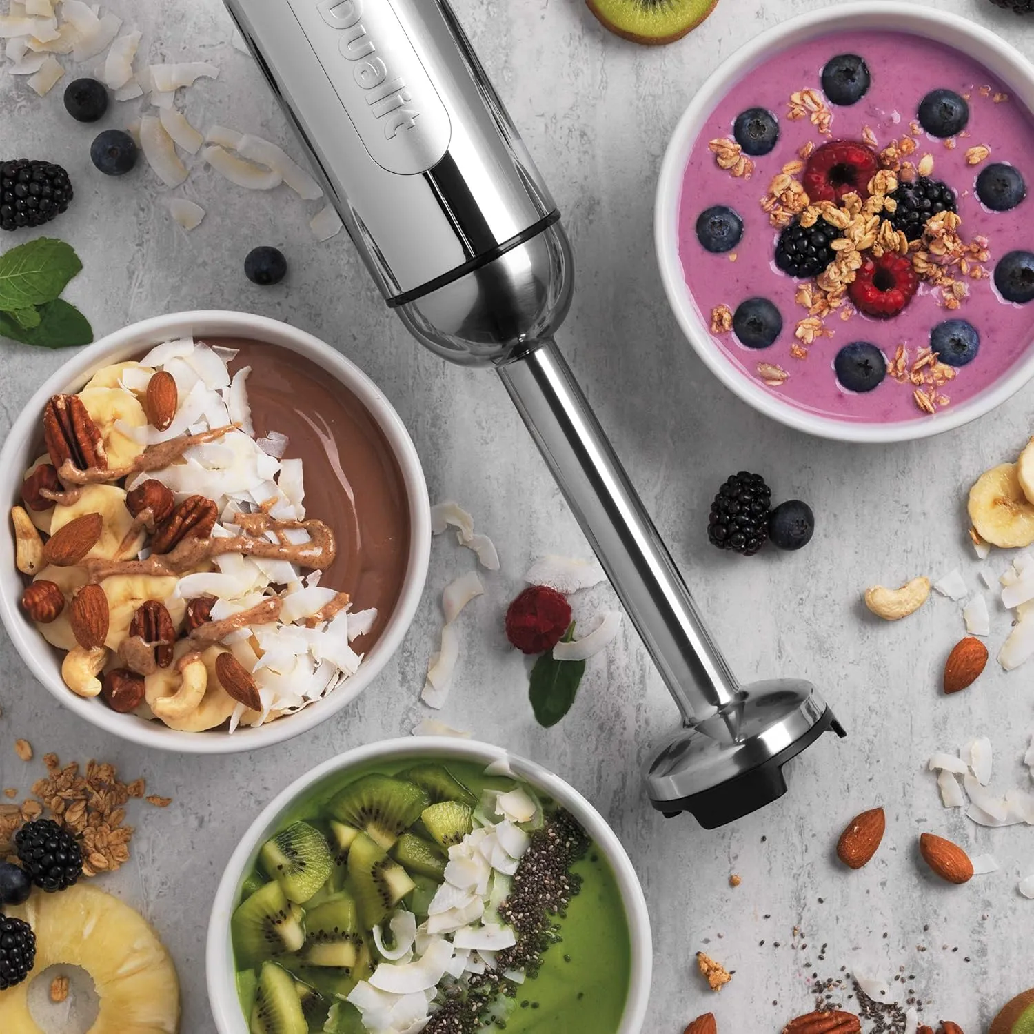 Dualit Immersion Blender with Accessory Kit, Chrome