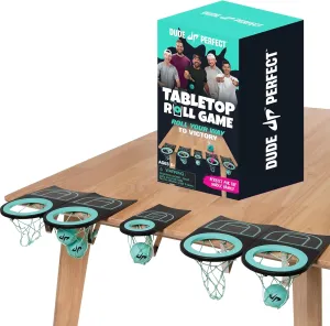 Dude Perfect Tabletop Roll, a Target Toss Game, for Kids and Adults, Great for Family and Friend Game Night, Perfect for a Gift and Parties, Ages 6 