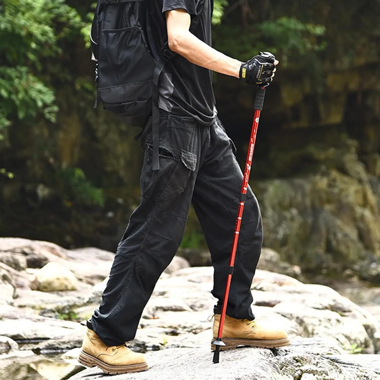 Durability Aluminum Alloys Hiking Poles Retractable Walking Poles Trekking Poles for Comfort and Stability