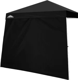 EAGLE PEAK Sunwall/Sidewall for 10x10 Slant Leg Canopy Only, 1 Sidewall, Black